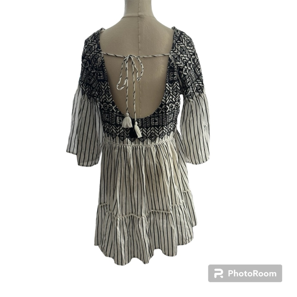 FREE PEOPLE Lola Embroidered Mini Dress • size XS - Picture 4 of 8